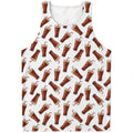 Cola Pattern Print Men's Tank Top
