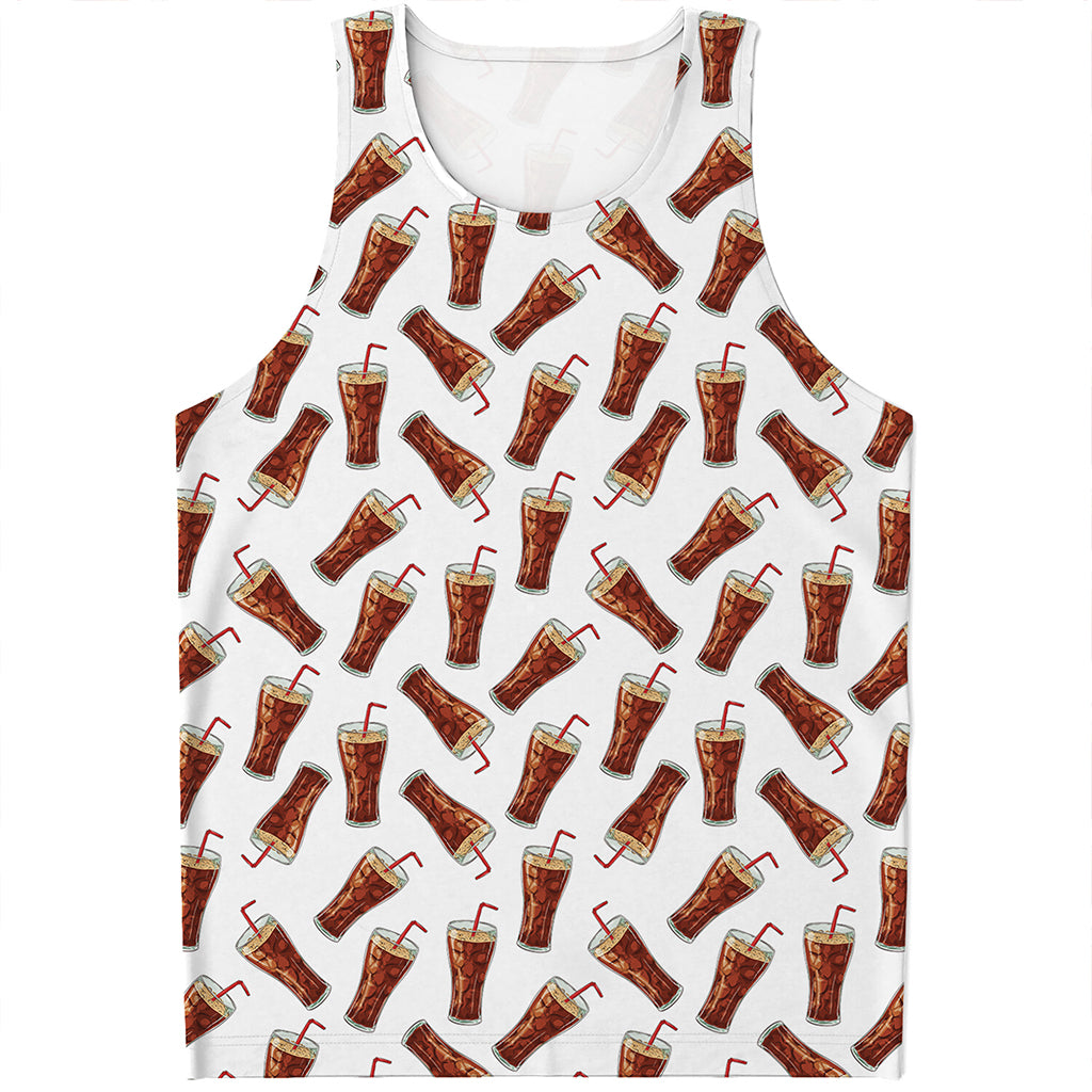 Cola Pattern Print Men's Tank Top