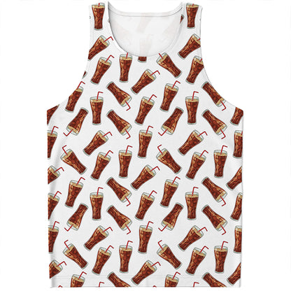 Cola Pattern Print Men's Tank Top