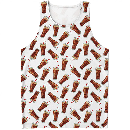 Cola Pattern Print Men's Tank Top
