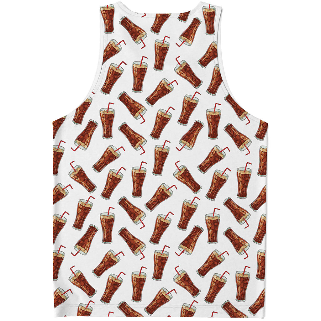 Cola Pattern Print Men's Tank Top