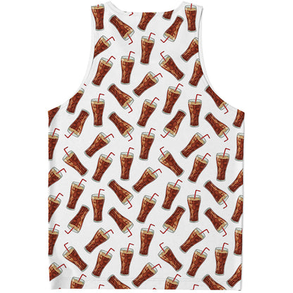 Cola Pattern Print Men's Tank Top