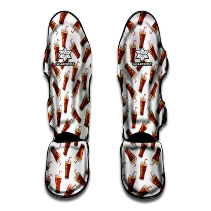 Cola Pattern Print Muay Thai Shin Guard