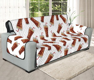 Cola Pattern Print Oversized Sofa Protector