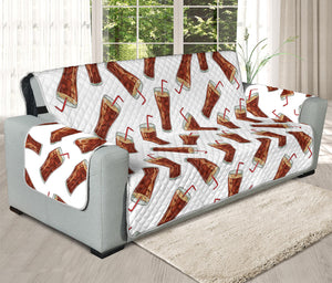 Cola Pattern Print Oversized Sofa Protector