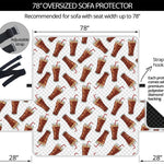 Cola Pattern Print Oversized Sofa Protector