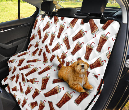 Cola Pattern Print Pet Car Back Seat Cover