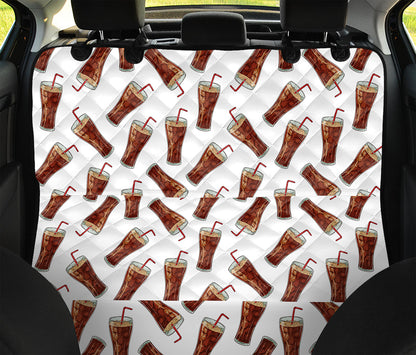 Cola Pattern Print Pet Car Back Seat Cover