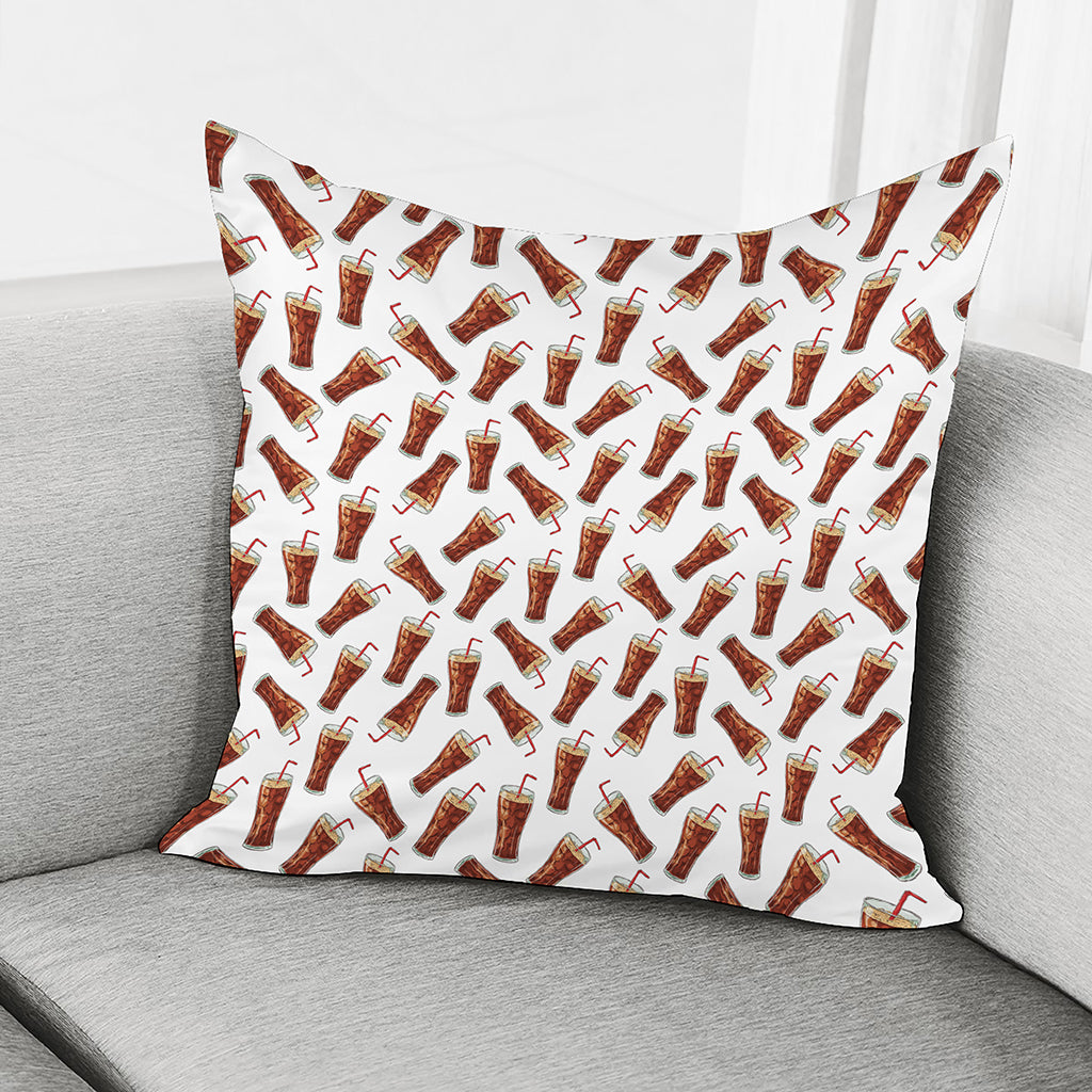 Cola Pattern Print Pillow Cover