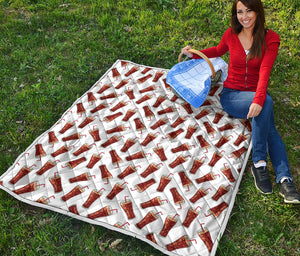 Cola Pattern Print Quilt