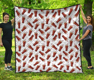 Cola Pattern Print Quilt