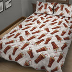 Cola Pattern Print Quilt Bed Set