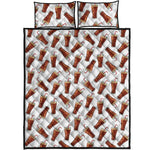 Cola Pattern Print Quilt Bed Set