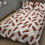 Cola Pattern Print Quilt Bed Set