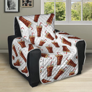 Cola Pattern Print Recliner Protector