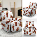 Cola Pattern Print Recliner Slipcover