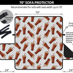 Cola Pattern Print Sofa Protector