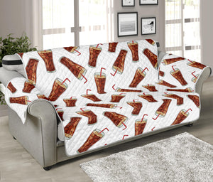 Cola Pattern Print Sofa Protector