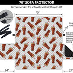 Cola Pattern Print Sofa Protector