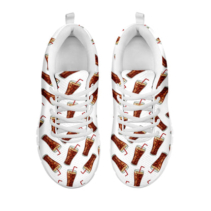 Cola Pattern Print White Sneakers