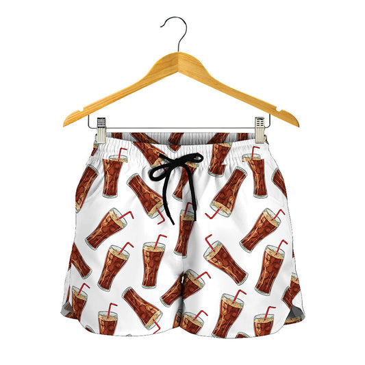Cola Pattern Print Women's Shorts