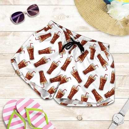 Cola Pattern Print Women's Shorts