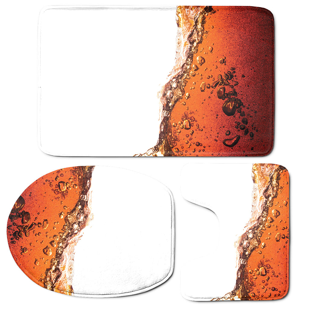 Cola Print 3 Piece Bath Mat Set