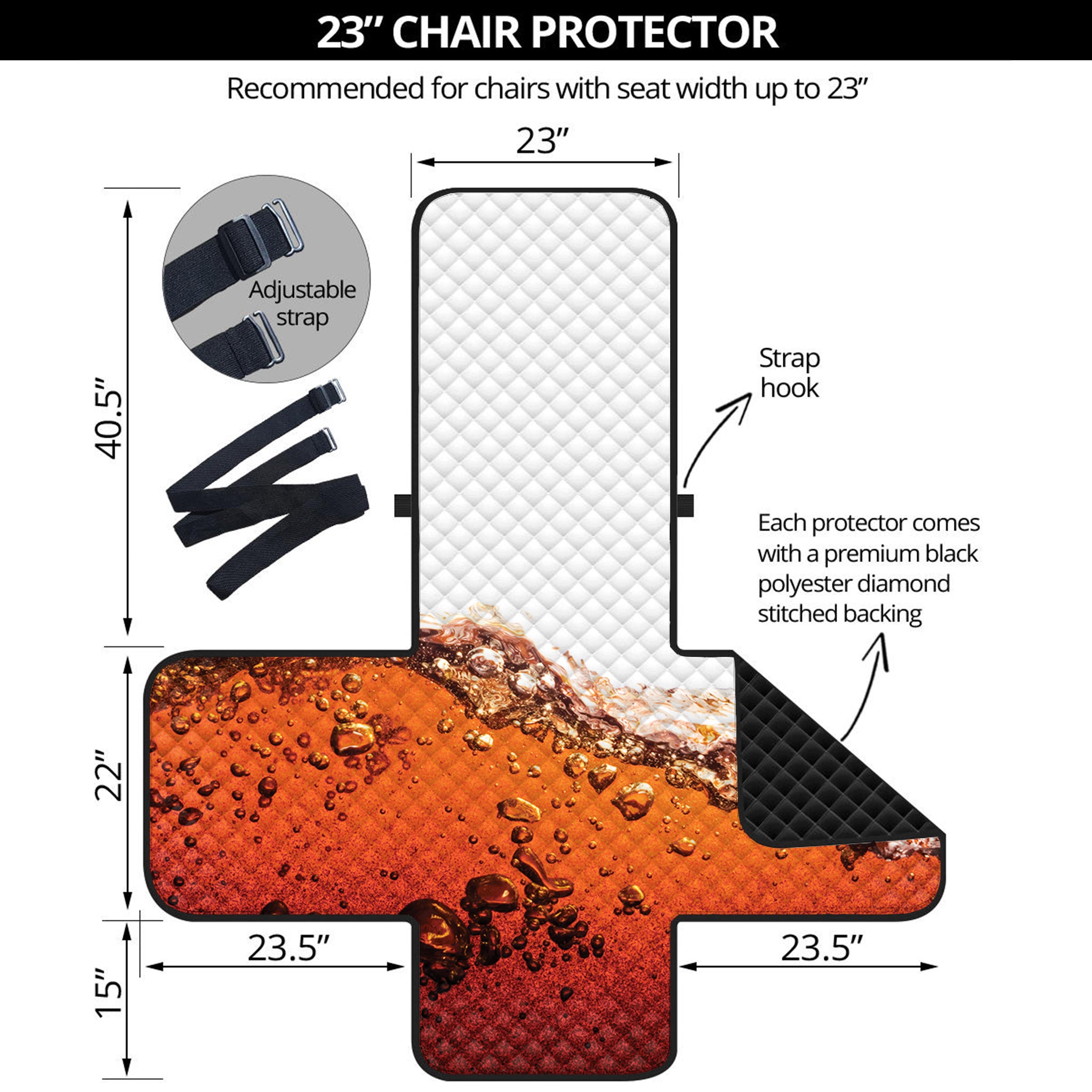 Cola Print Armchair Protector