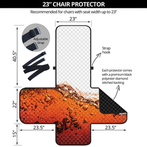 Cola Print Armchair Protector