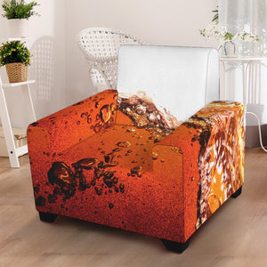 Cola Print Armchair Slipcover