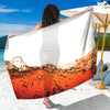 Cola Print Beach Sarong Wrap