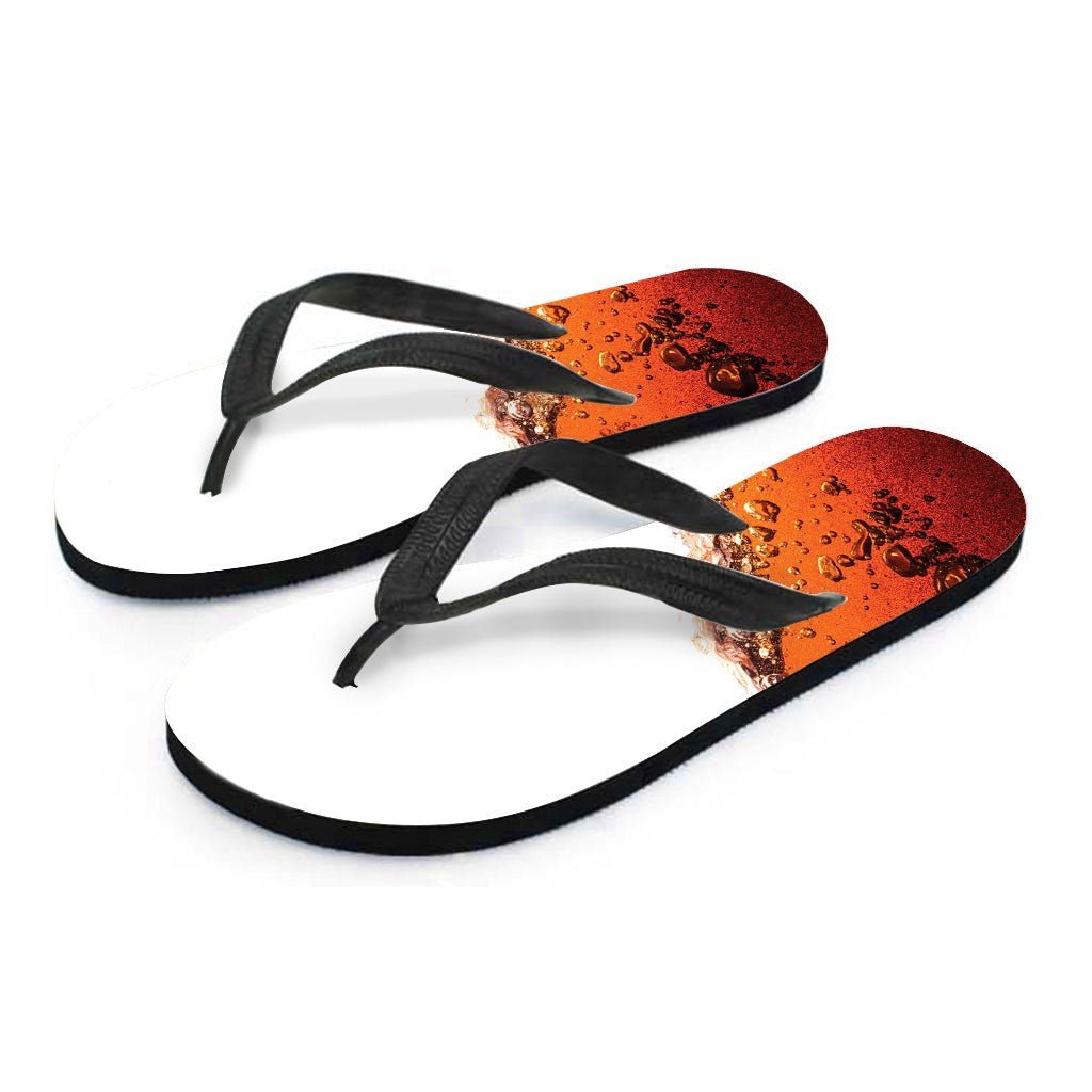 Cola Print Flip Flops