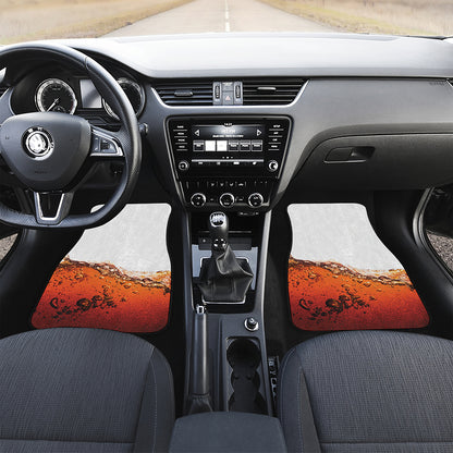 Cola Print Front Car Floor Mats