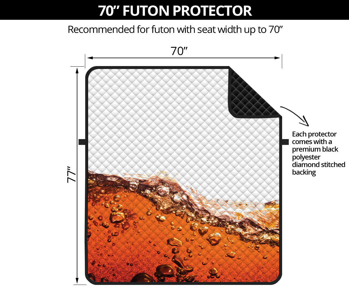 Cola Print Futon Protector