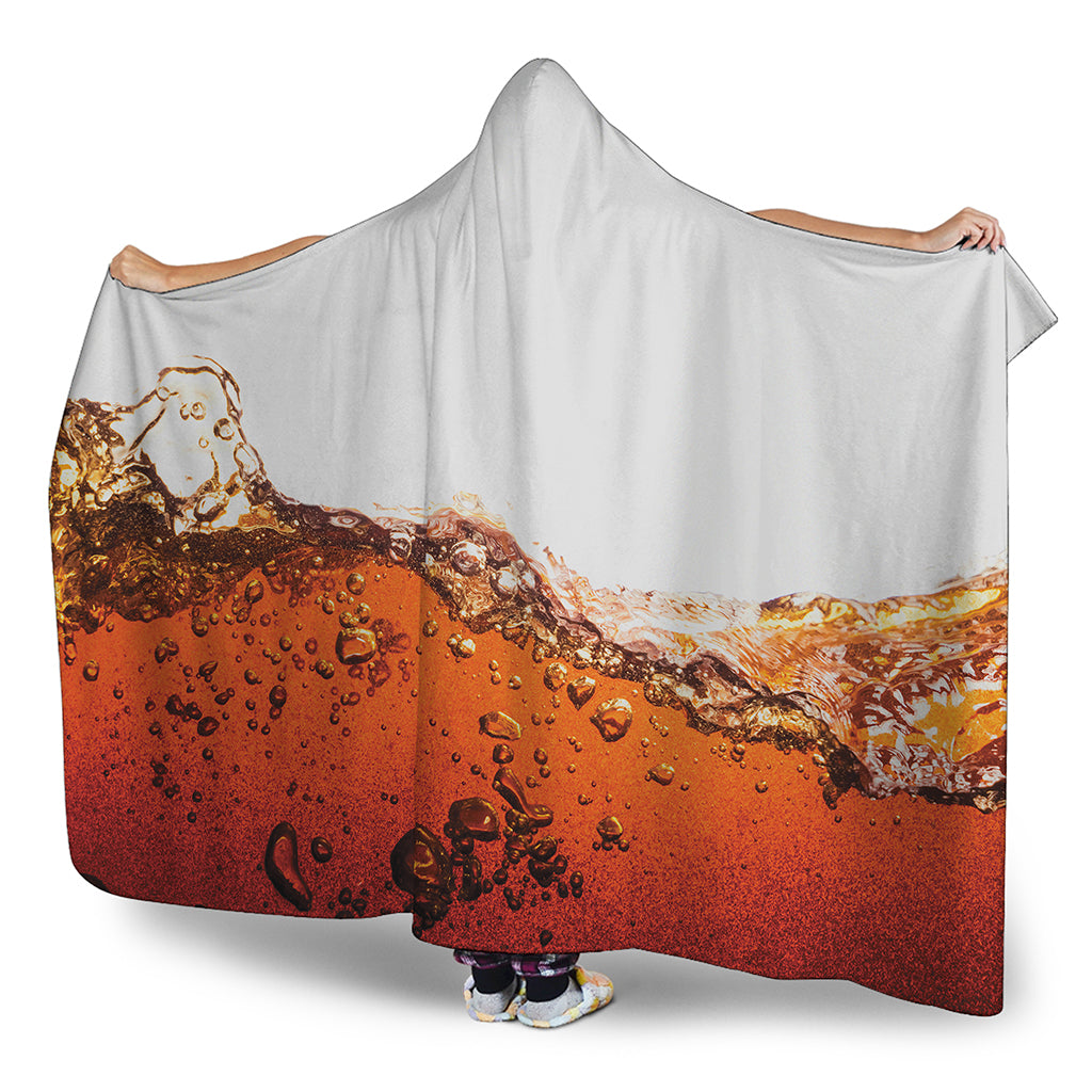 Cola Print Hooded Blanket