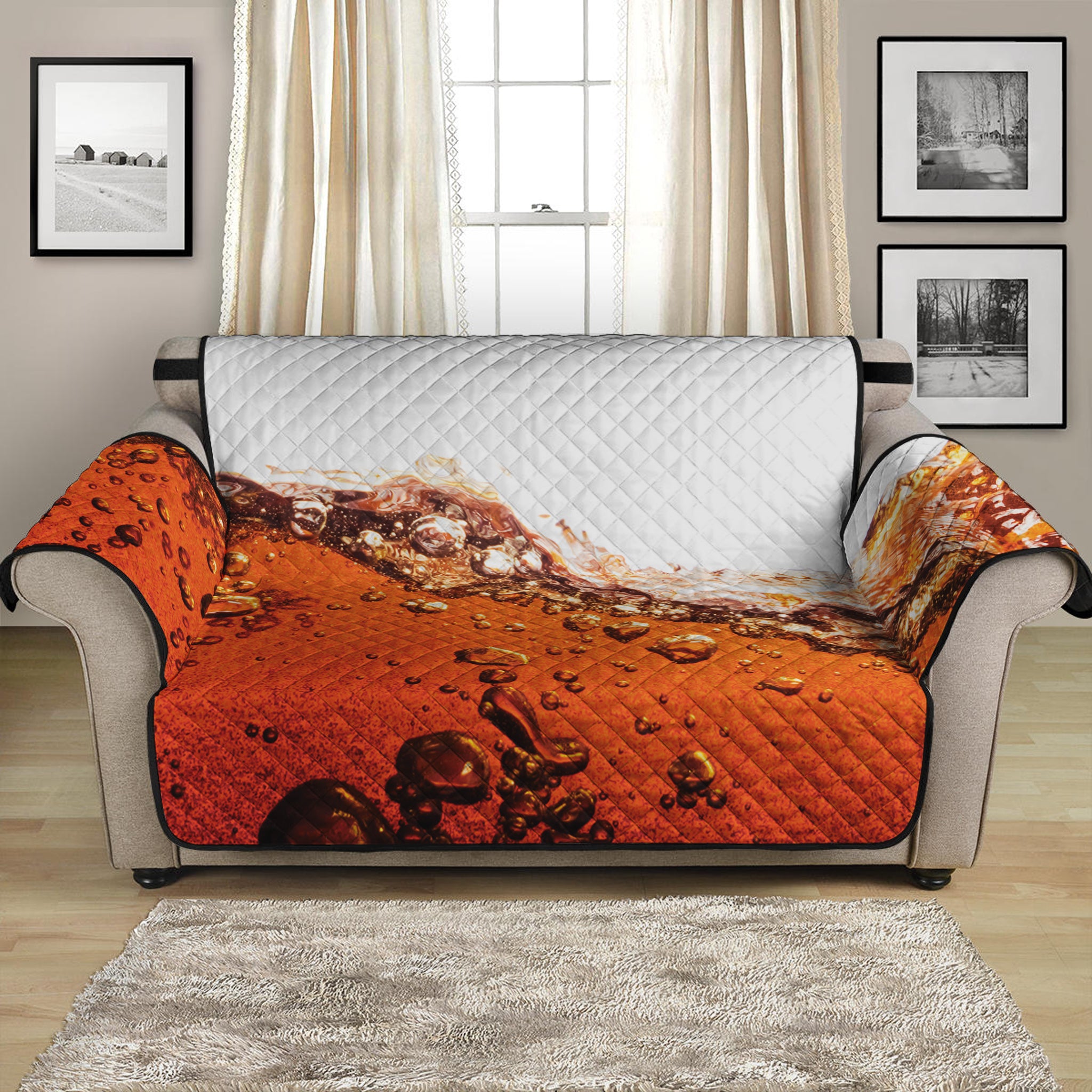 Cola Print Loveseat Protector