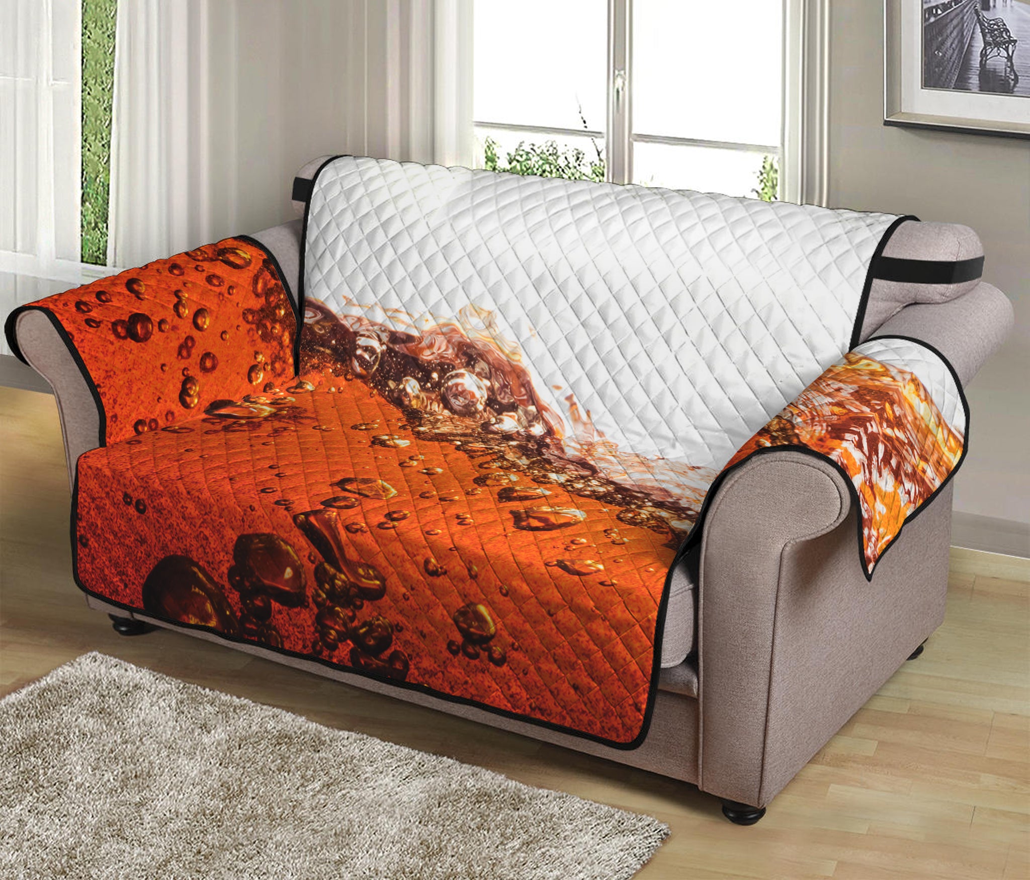 Cola Print Loveseat Protector