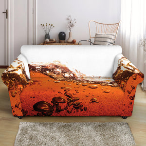 Cola Print Loveseat Slipcover