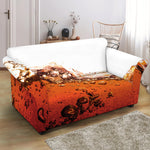 Cola Print Loveseat Slipcover