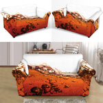 Cola Print Loveseat Slipcover