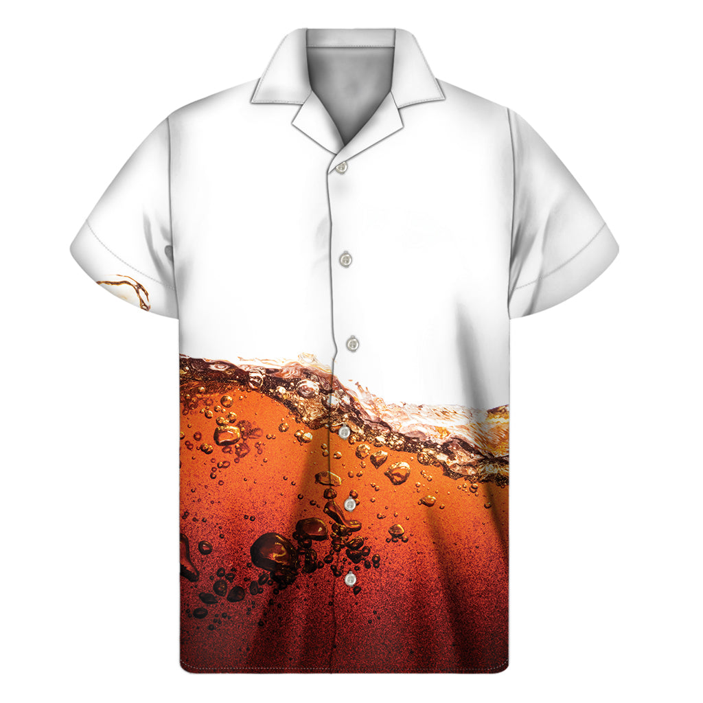 Cola Print Men's Short Sleeve Shirt