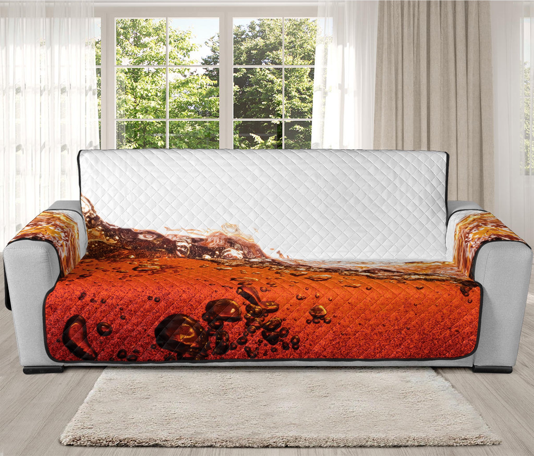 Cola Print Oversized Sofa Protector