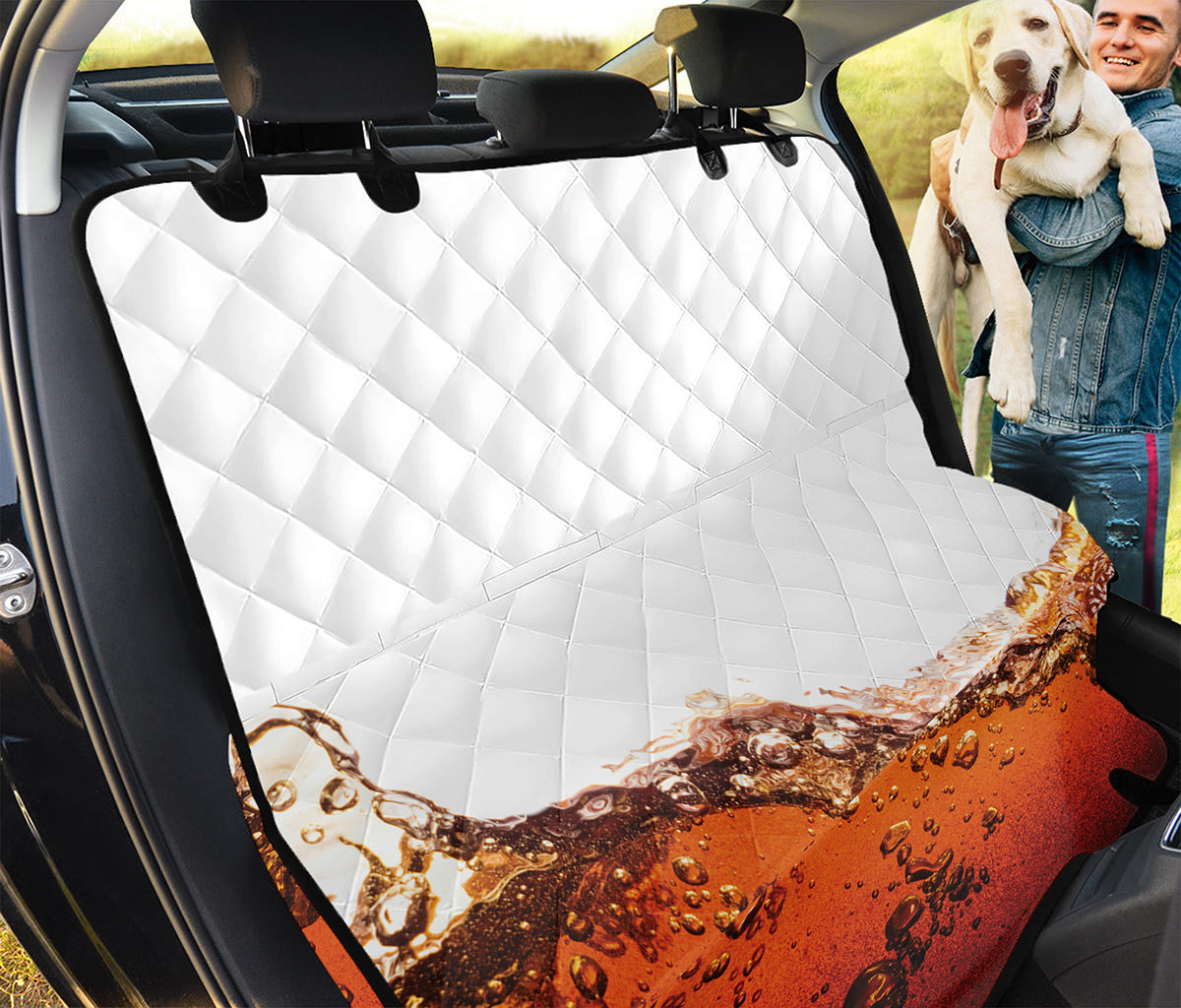 Cola Print Pet Car Back Seat Cover