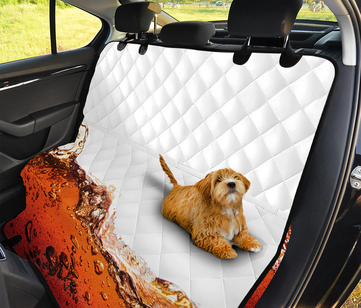 Cola Print Pet Car Back Seat Cover