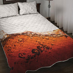 Cola Print Quilt Bed Set