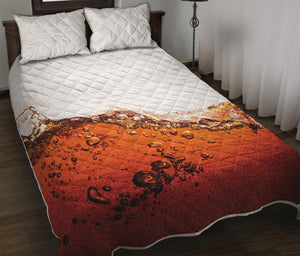 Cola Print Quilt Bed Set