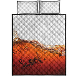 Cola Print Quilt Bed Set