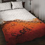 Cola Print Quilt Bed Set