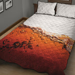 Cola Print Quilt Bed Set