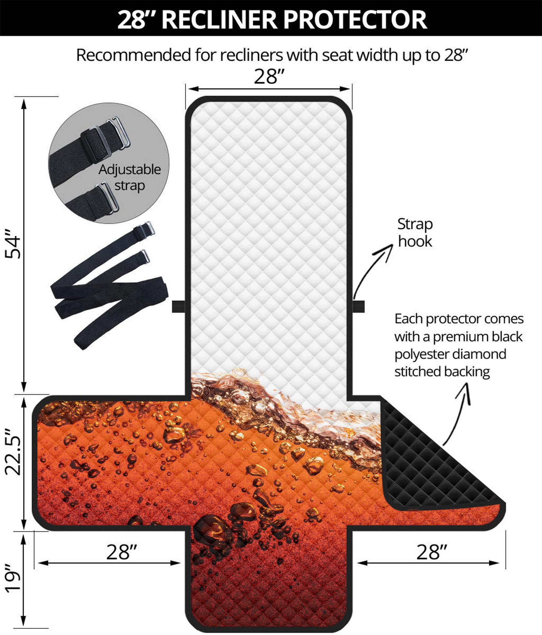 Cola Print Recliner Protector